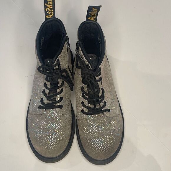 Doc Martens Glitter Embossed Boots - Picture 1 of 7